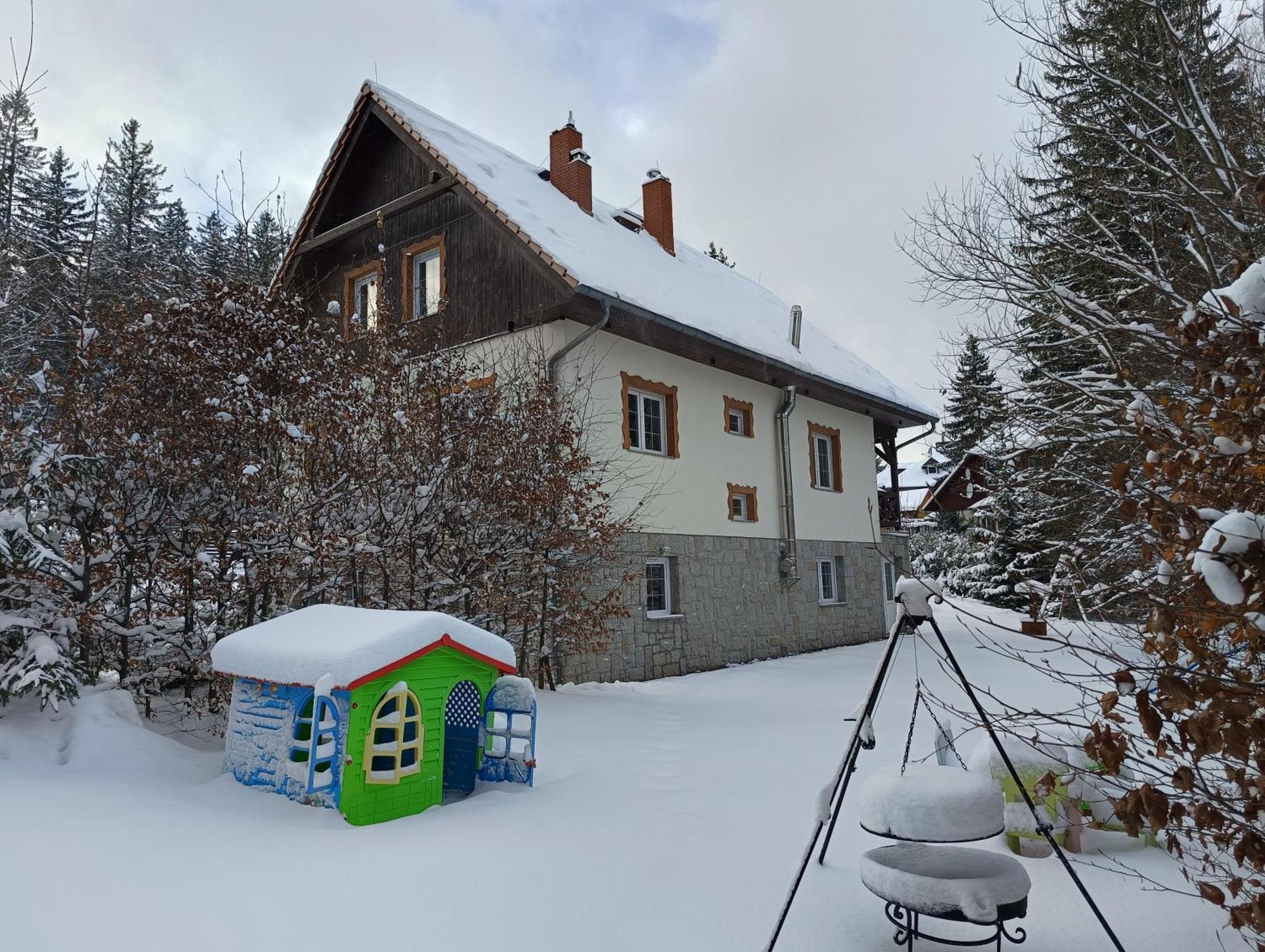 Villa Lupus - Apartament Z Prywatna Sauna Sklářská Poruba Exteriér fotografie